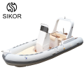 Сертификация CE Luxury Rib 680 Fiberglass Dinghy надувные нежные лодки на продажу